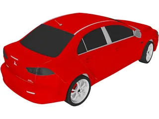 Mitsubishi Lancer (2008) 3D Model