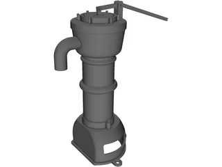 Water Hand Pump 3D Model