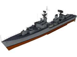 Destroyer Friesland (1958) 3D Model