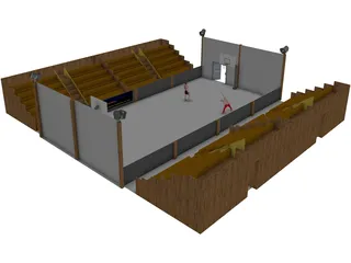 Basketball Court 3D Model