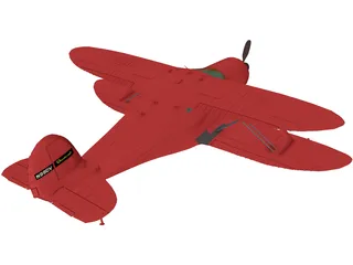 Beechcraft 17 Staggerwing 3D Model