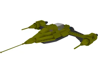 LEGO Naboo Starfighter N1 3D Model