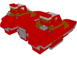 LEGO Twin Pod Cloud Car 3D Model