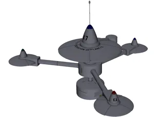 Star Trek Space Station K-7 TOS 3D Model