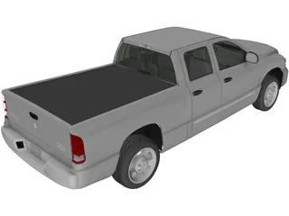 Dodge Ram Crew Cab 1500 (2007) 3D Model