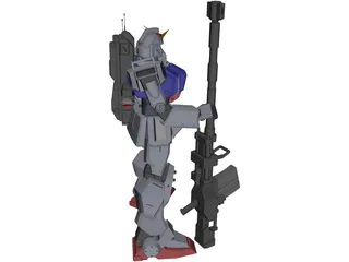 Gundam Ground Type 3D Model