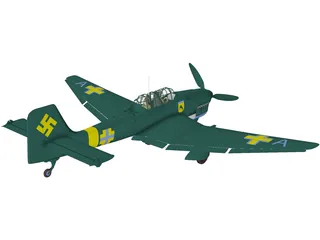 Junkers Ju 87B-1 Stuka 3D Model