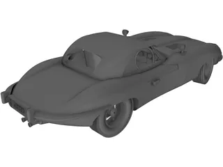 Jaguar E-Type (1960) 3D Model