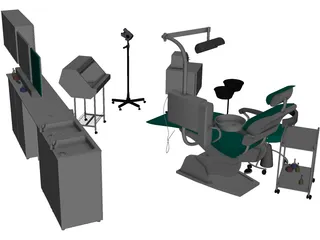 Dental Cabinet 3D Model