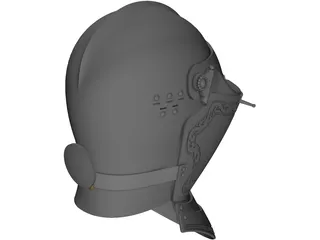 Armet Helmet 3D Model