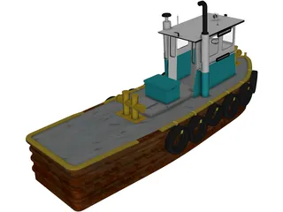 Tender Boat 3D Model