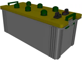 Acid Battery 3D Model