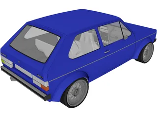 Volkswagen Golf MK1 (1978) 3D Model