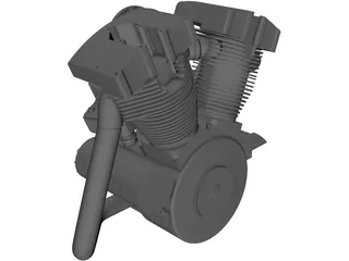 Engine Harley Davidson 3D Model