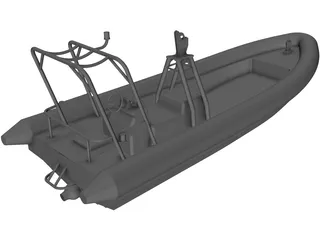 Offshore Rescue RIB 3D Model