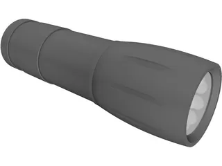 Compact LED Torch 3D Model