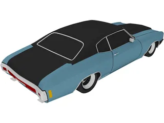 Chevrolet Chevelle (1975) 3D Model