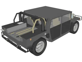 Hummer H1 SUV 3D Model