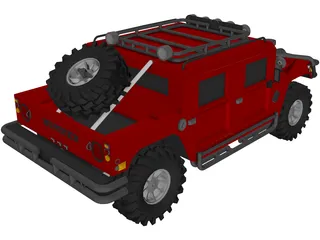 Hummer H1 SUV 3D Model