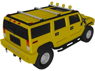 Hummer H2 Custom 3D Model