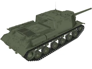 ISU-122 3D Model