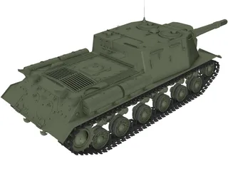 ISU-152 3D Model