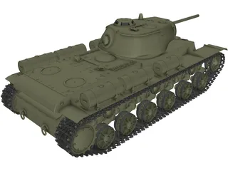 KV-1S 3D Model