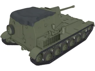 SU-76M 3D Model