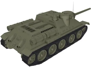 SU-100 3D Model