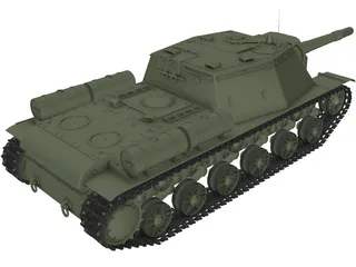 SU-152 3D Model