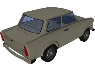 Trabant 601 3D Model