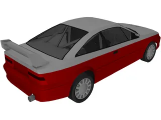 Opel Calibra Rally Car 3D Model