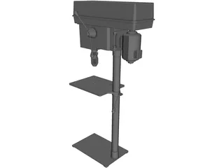 Electric Stand Drill 3D Model