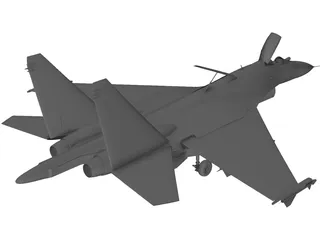 Sukhoi Su-27 Flanker 3D Model