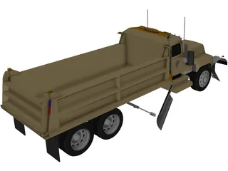 International 1700 Snow Truck 3D Model