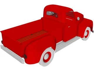 Ford F-1 Pickup (1950) 3D Model