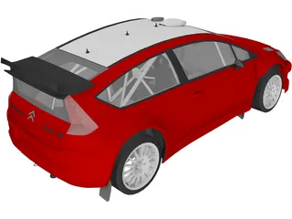 Citroen C4 WRC 3D Model