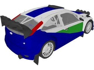 Ford Focus WRC (2006) 3D Model