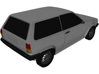 Volkswagen Polo (1986) 3D Model