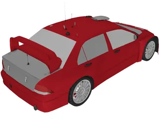 Mitsubishi Lancer WRC 3D Model