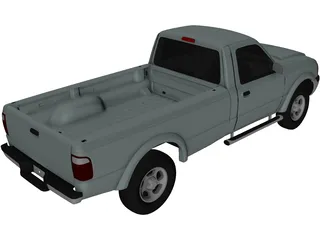 Ford Ranger Regular Cab (2001) 3D Model