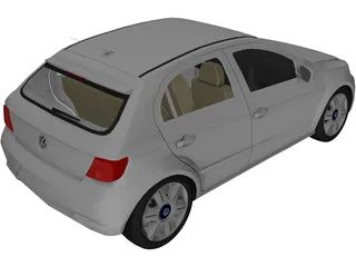 Volkswagen Gol G5 (2009) 3D Model