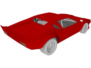 DeTomaso Pantera (1973) 3D Model