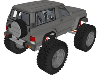 Nissan Patrol 4x4 Offroad Lifted 3D Model