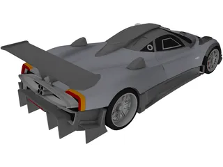 Pagani Zonda R Club Sport (2009) 3D Model