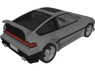 Honda CRX 3D Model