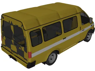 Gaz 3302 Gazel 3D Model