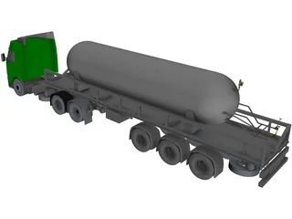 Volvo Carbon Dioxide Truck 3D Model