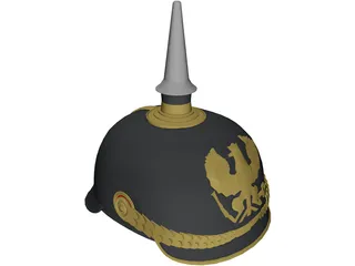Prussian Helmet 3D Model