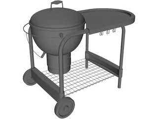 Deep Fryer BBQ Grill 3D Model